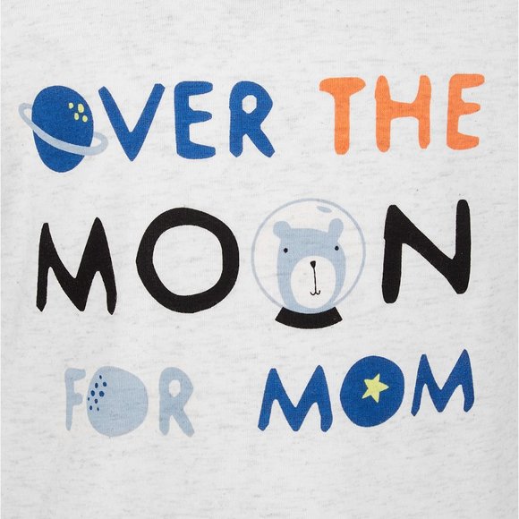Baby Boys Over The Moon T-Shirt - Picture 2 of 3